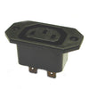 AC SOCKET 3POS 6A 250V CHMT QTB {{