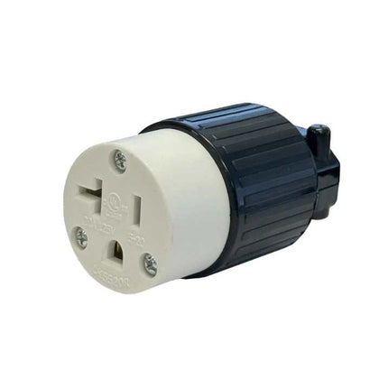 AC SOCKET 3POS 20A 125VAC IL 5-20R SCREW HEAVY DUTY NYLON