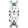 ELECTRICAL RECEPTACLE 2POS 15A 125V INSERT FOR WALLPLATE WHITE
