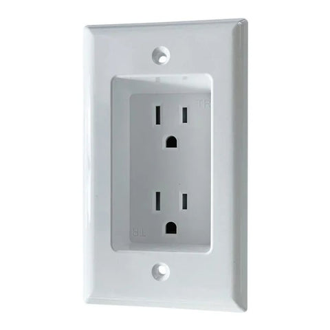 ELECTRICAL RECEPTACLE RECESSED DUPLEX 15A 125V