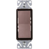 AC SWITCH ROCKER 15A 1P1T ON-OFF DECORA INSERT 120V/277V BRONZE