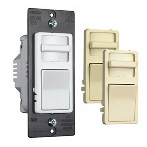 DIMMER SLIDE W/ON-OFF SWITCH 3- WAY 120V 1.1KW DECORA WHT/BGE/IV