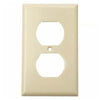 WALL PLATE ELECT 2POS PLAS IVORY