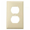WALL PLATE ELECT 2POS PLAS IVORY