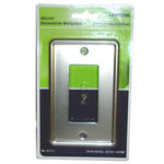 WALL PLATE DECORA ELECT 1POS MET SATIN NICKEL