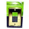 WALL PLATE DECORA ELECT 1POS MET BRIGHT BRASS