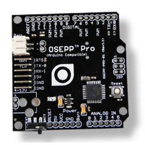 OSEPP PRO BOARD ATMEGA328P BASED 16MHZ 32KB FLASH 2KB SRAM 5V I/P