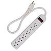 POWER BAR 6 O/LET 1.5FT CORD WHT