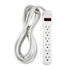 POWER BAR 6 O/LET 12FT CORD RA PLUG WHT