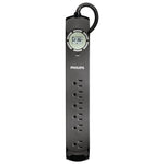 POWER BAR 6 O/LET 3FT CORD WITH TIMER BLK