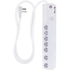 POWER BAR 7 O/LET 3FT CORD RA PL 1200 JOULES 2 SPACED OUTLETS