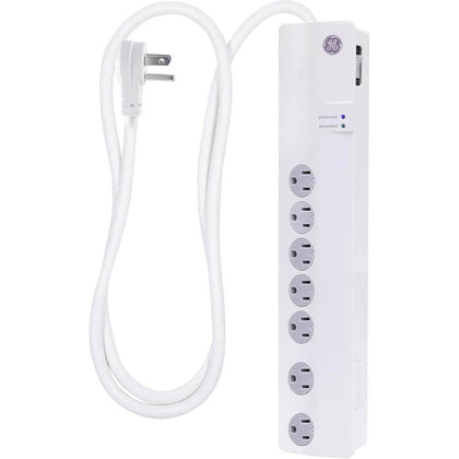 POWER BAR 7 O/LET 3FT CORD RA PL 1200 JOULES 2 SPACED OUTLETS