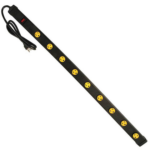 POWER BAR 9 O/LET 4FT CORD 3FT STRIP SWIVEL SAFETY COVER BLK