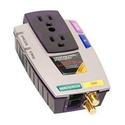 WALL TAP 2-OUTLET 1680 JOULES WITH TV & TELEPHONE PROTECTION