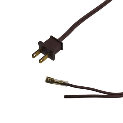 LINE CORD 2/18 7FT RND SPT BROWN open end