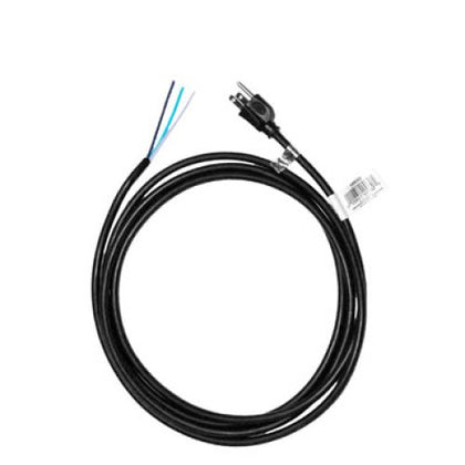 LINE CORD 3/16 10FT RND BLACK OPEN END SJTW PLUG 5-15P