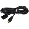 INST CORD 3/16 6FT RND BLK SJT
