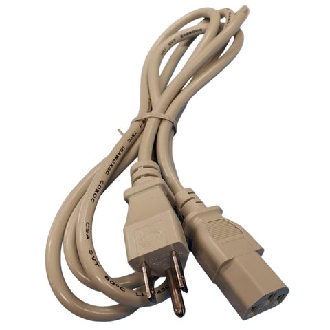 INST CORD 3/18 6FT RND BEIGE SVT PLUG 5-15P TO FEM C13