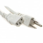 INST CORD 3/18 10FT RND WHT SJT PLUG 5-15P TO FEM C13