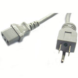 INST CORD 3/18 10FT HOSPITAL GR RND SJT GRAY PL 5-15P TO FEM C13