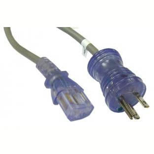 INST CORD 3/18 10FT HOSPITAL GRADE RND SJT GREY FT2