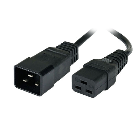 SERVER CORD 3/12 5FT RND BLK SJT C19 TO C20 FT2 105C 20A/250V