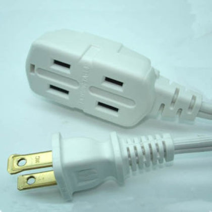 EXTENSION CORD 2/16 9.84FT WHT 3 OUTLET SPT-2 13A 125V