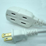 EXTENSION CORD 2/16 12FT WHT 3 OUTLET SPT-2 13A 125V 1625W