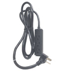 EXTENSION CORD 3/16 8FT 3 OUTLET BLK SJT 45DEG PLUG 13A 125V