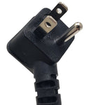 EXTENSION CORD 3/16 8FT 3 OUTLET BLK SJT 45DEG PLUG 13A 125V