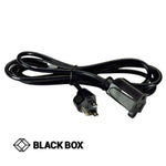 EXTENSION CORD 3/18 6.5FT SVT BLACK NEMA 5-15P TO 5-15R