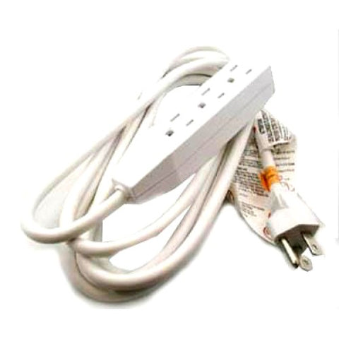 EXTENSION CORD 3/16 14.7FT 3OUT WHT SJT