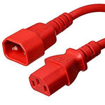 JUMPER CORD 3/18 1FT RND RED C14 TO C13