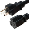 EXTENSION CORD 3/12 8FT SJT FT2 105C 20A/125V 5-20P TO 5-20R