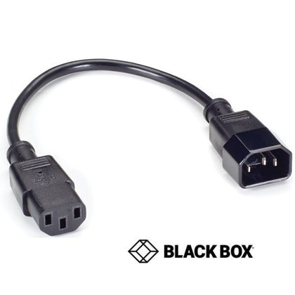 JUMPER CORD 3/18 1FT RND BLK SVT C14 TO C13 FT2 60C