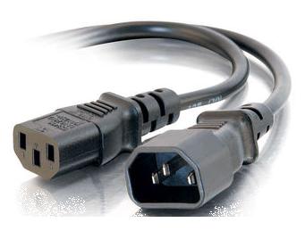 JUMPER CORD 3/14 1.5FT RND BLK SJT C14 TO C13 FT2 105C