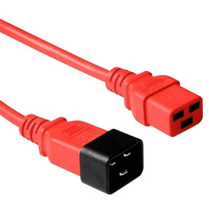 SERVER CORD 3/12 4FT RND RED SJT C19 TO C20 FT2 105C 20A/250V
