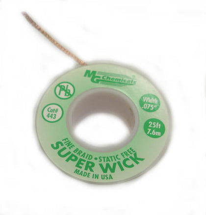 SOLDER WICK #3 GREEN 1.90MM 25FT