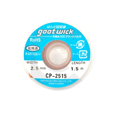 SOLDER WICK #4 BLUE 5FT 2.5MM WITH RMA FLUX