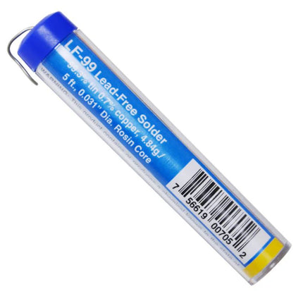 SOLDER WIRE LEAD FREE 4.84GR 5FT 0.03 ROSIN CORE SN99.3% CU0.7%