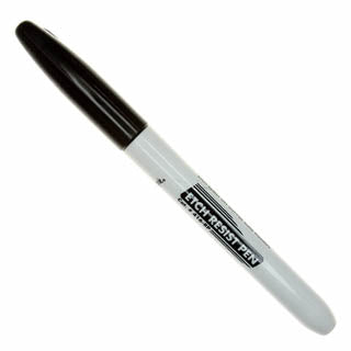 ETCH RESIST INK PEN 1/32INCH BLACK FELT POINT 1/32' WIDE