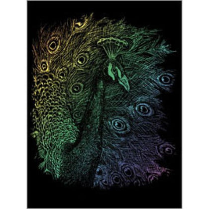 RAINBOW ENGRAVING PEACOCK