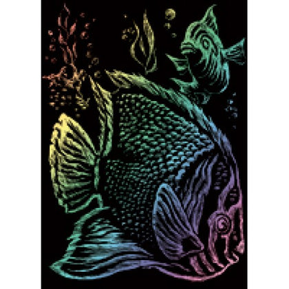 TROPICAL FISH-RAINBOW MINI ENGRA ENGRAVING ART