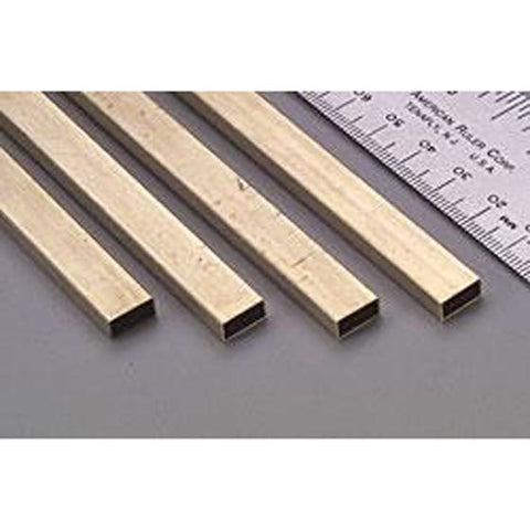 RECTANGLE BRASS TUBE 3/16X3/8IN 12IN