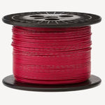 TEFLON WIRE STRANDED 18AWG 1000F RED UNSHLD SILVER PLATED COPPR{{