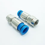 F PLUG RG6 PERMA-SEAL BLUE ASSORTED COLORS