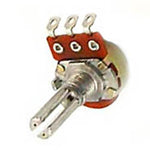 POT LIN 25K 1/4IN RND 16MM SOL SPLIT KNURL SHAFT