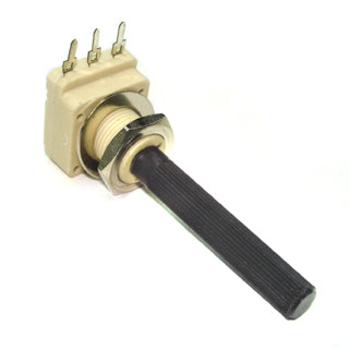 POT LIN 100K 1/4IN SQR 20MM PCMT KNURL PLASTIC SHAFT