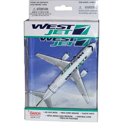 WESTJET SINGLE PLANE-AGES 3+ DIE CAST METAL