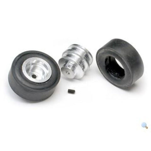 WHEEL RUBBER 28MM DIA 11MM WIDTH 3MM AXLE